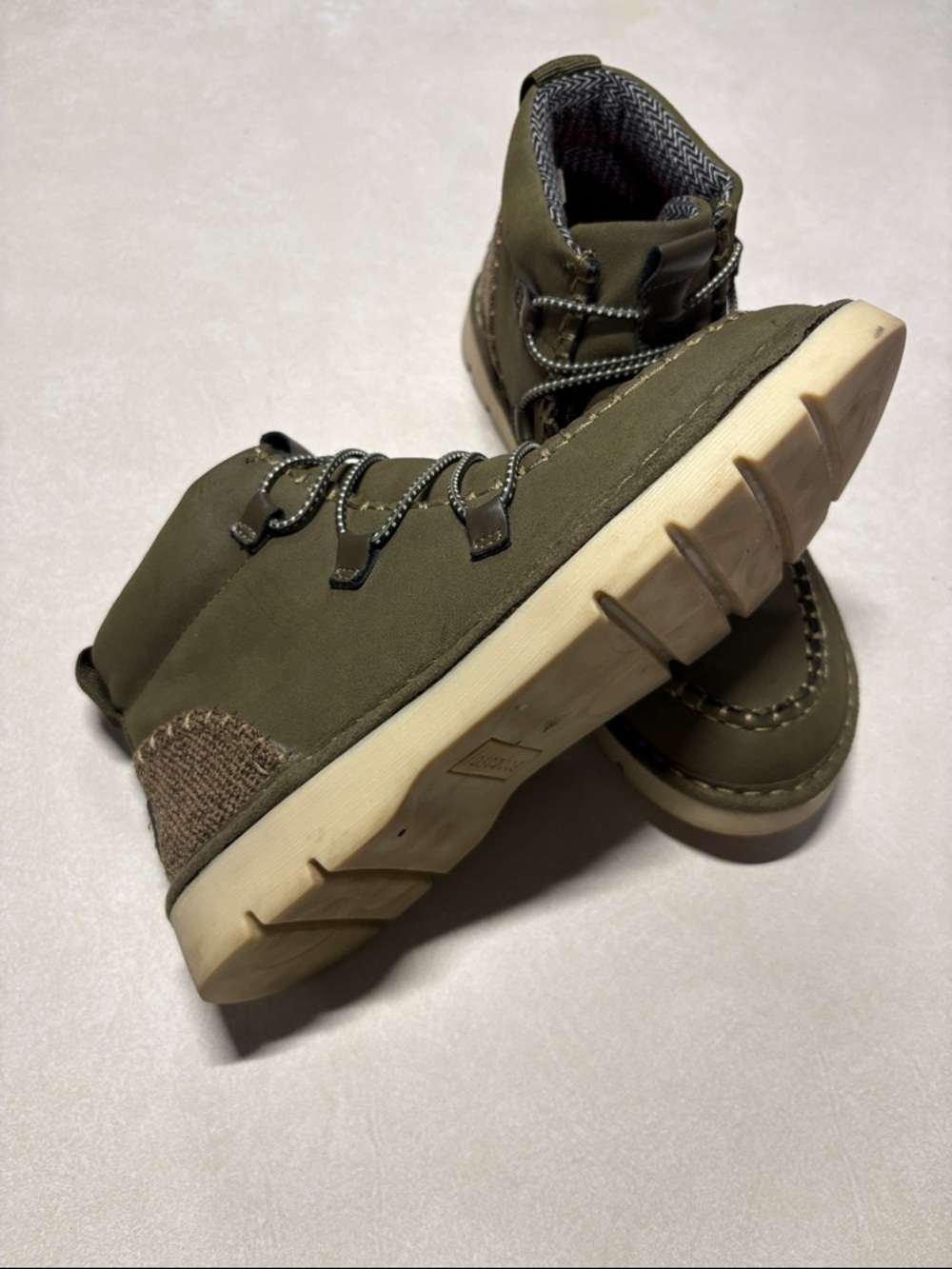 Women's Olive Green Ankle Booties - Casual Outdoor Style